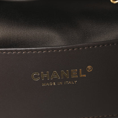 Chanel Suede Quilted Small Chanel 25 Handbag Dark Brown 6 of 11