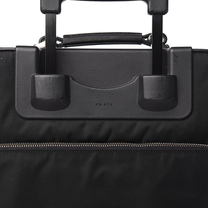Prada Tessuto Nylon Saffiano Trolley Luggage Black 9 of 11
