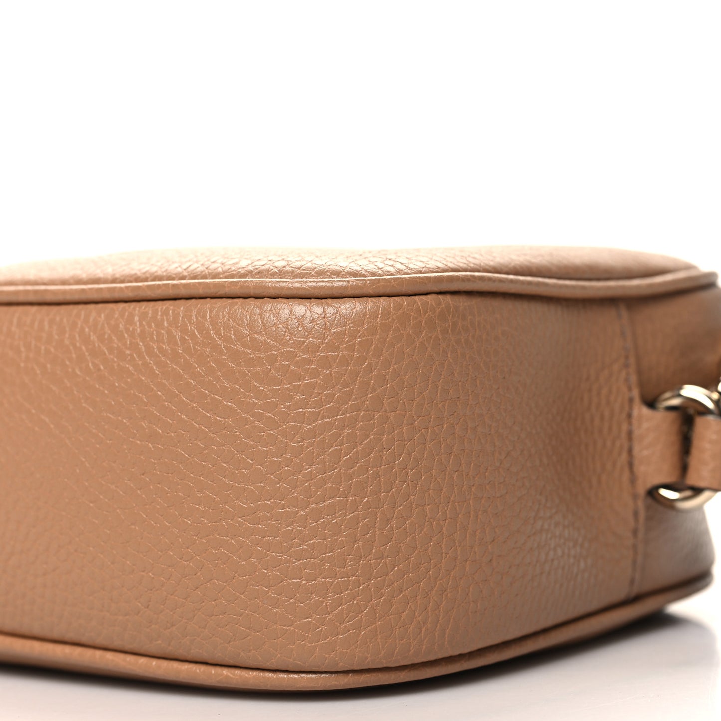Pebbled Calfskin Small Soho Disco Bag Camelia