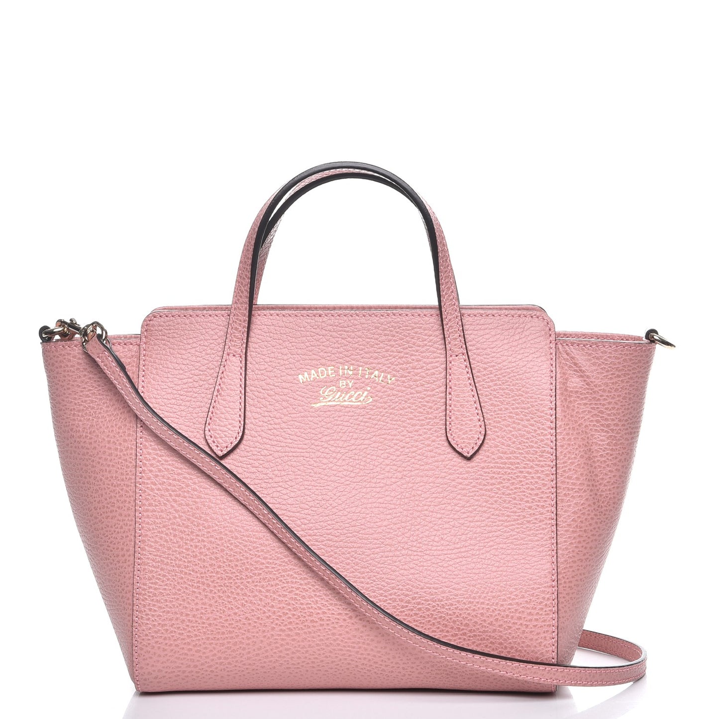 Dollar Calfskin Mini Swing Top Handle Bag Soft Pink