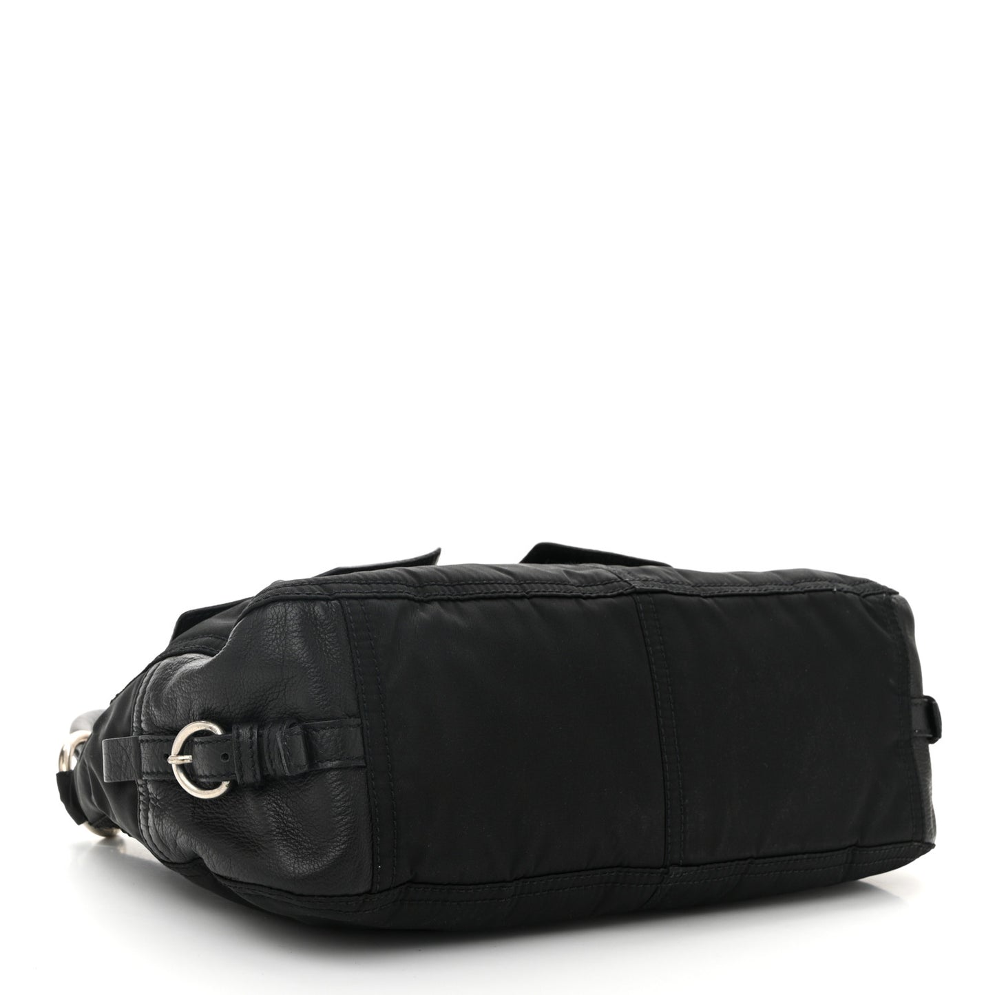 Tessuto Nylon Buffalo Shoulder Bag Black