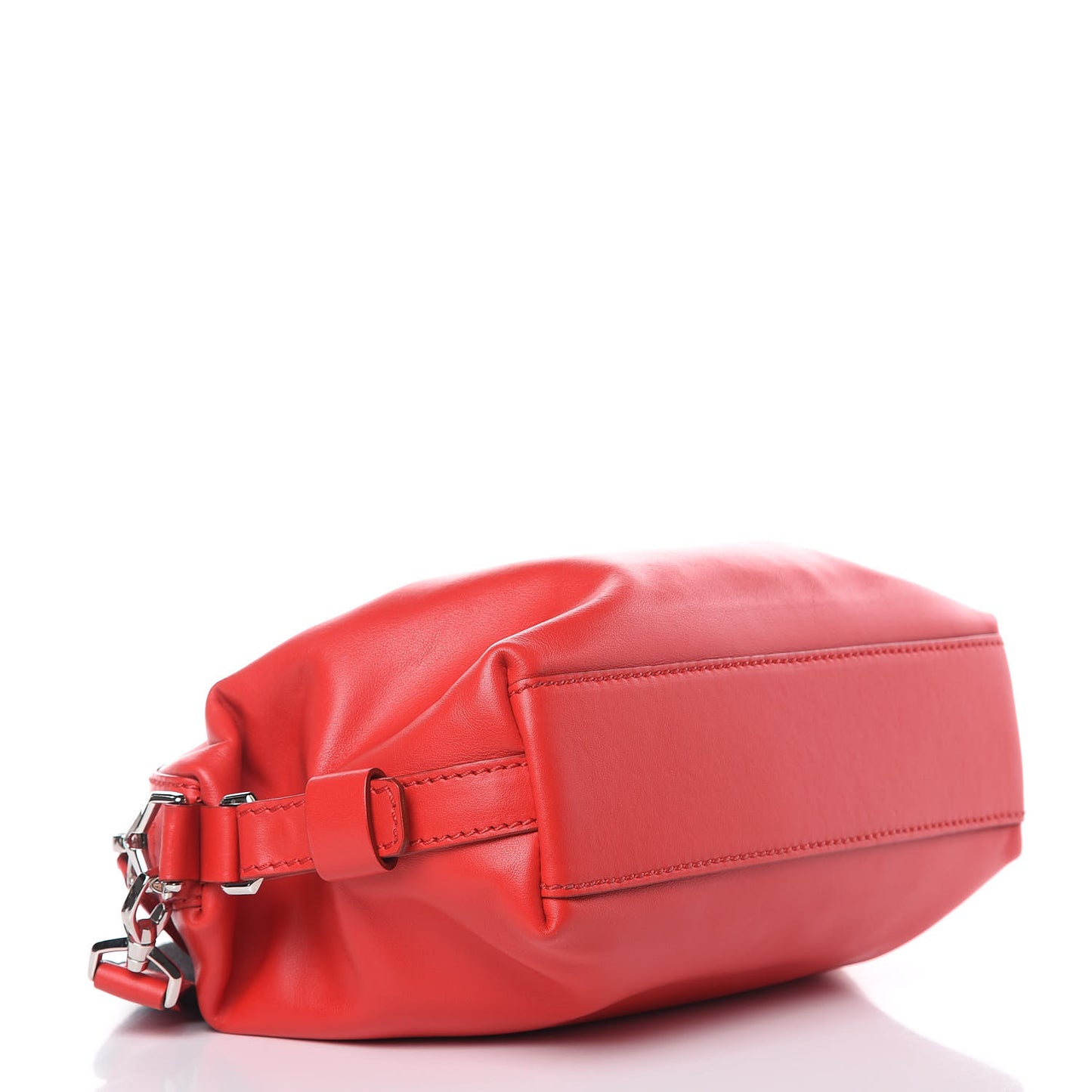Calfskin Micro Nightingale Logo Strap Red