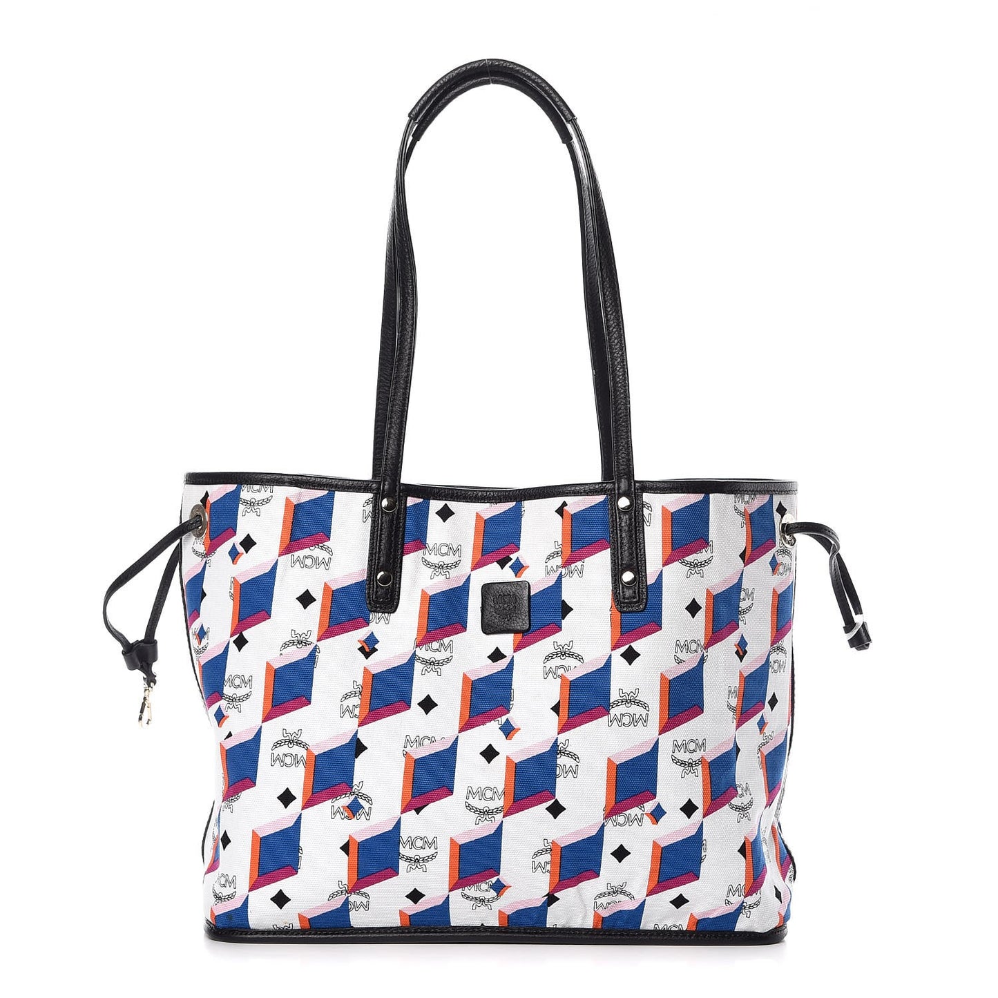 Visetos Medium Project Reversible Shopper Tote White