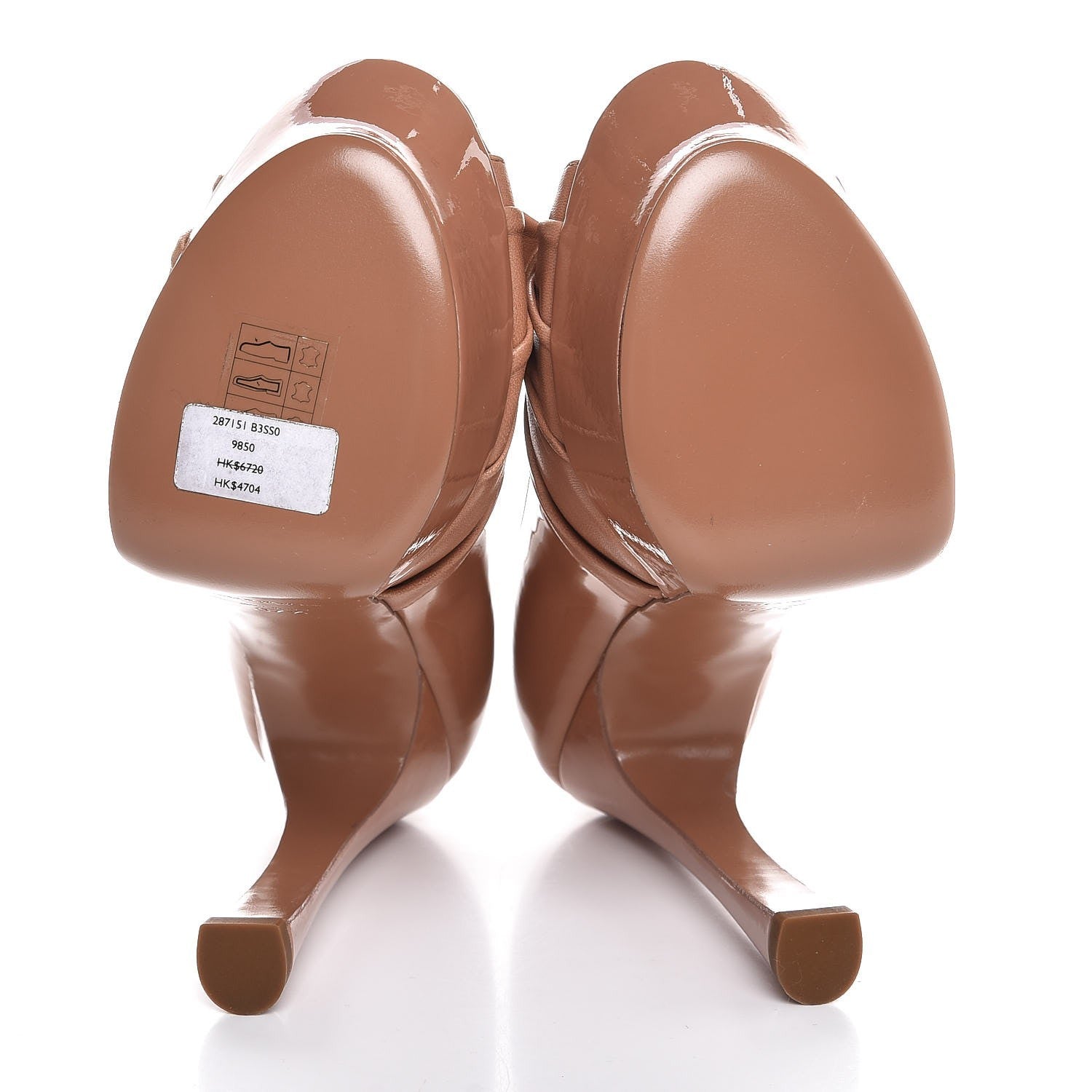 Saint Laurent Nappa Palais 105 Pumps 37.5 Light Clay 7 of 10