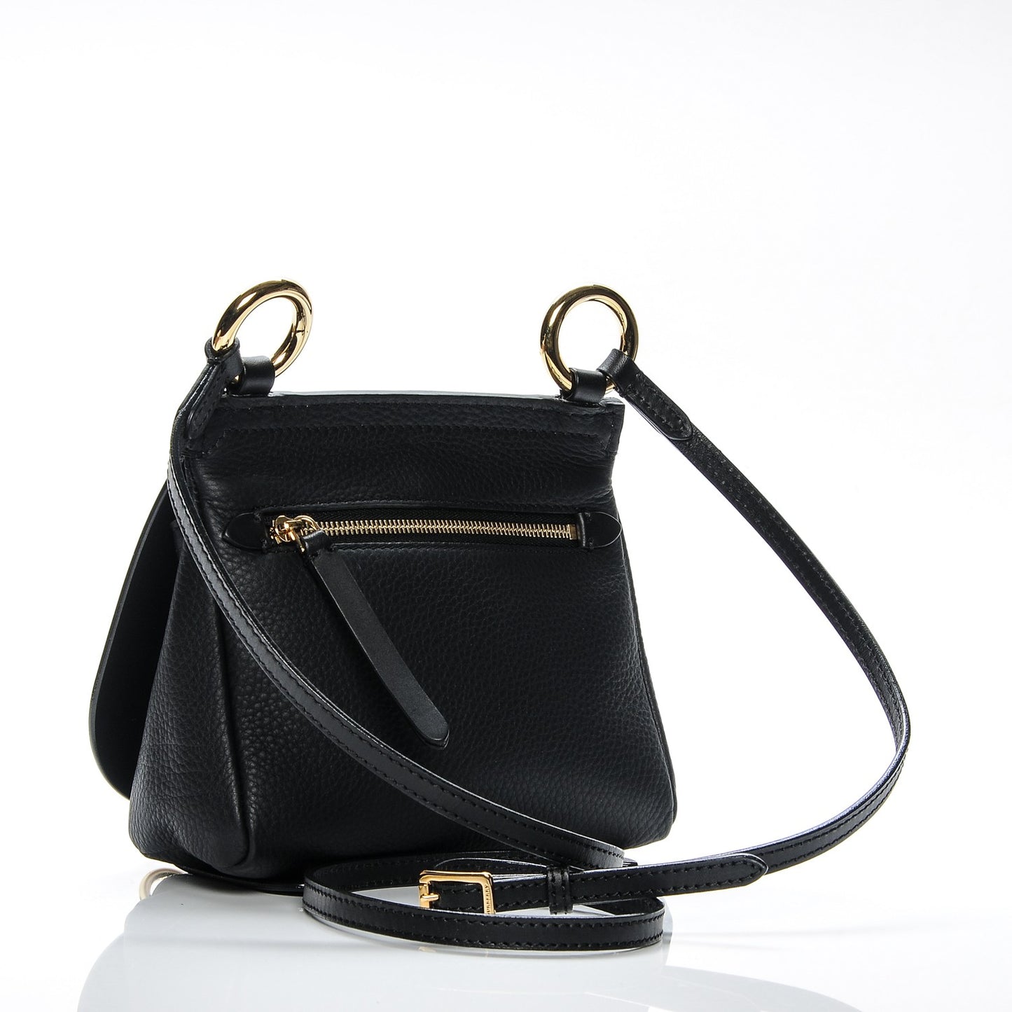 Calfskin Baby Bridle Saddle Bag Black