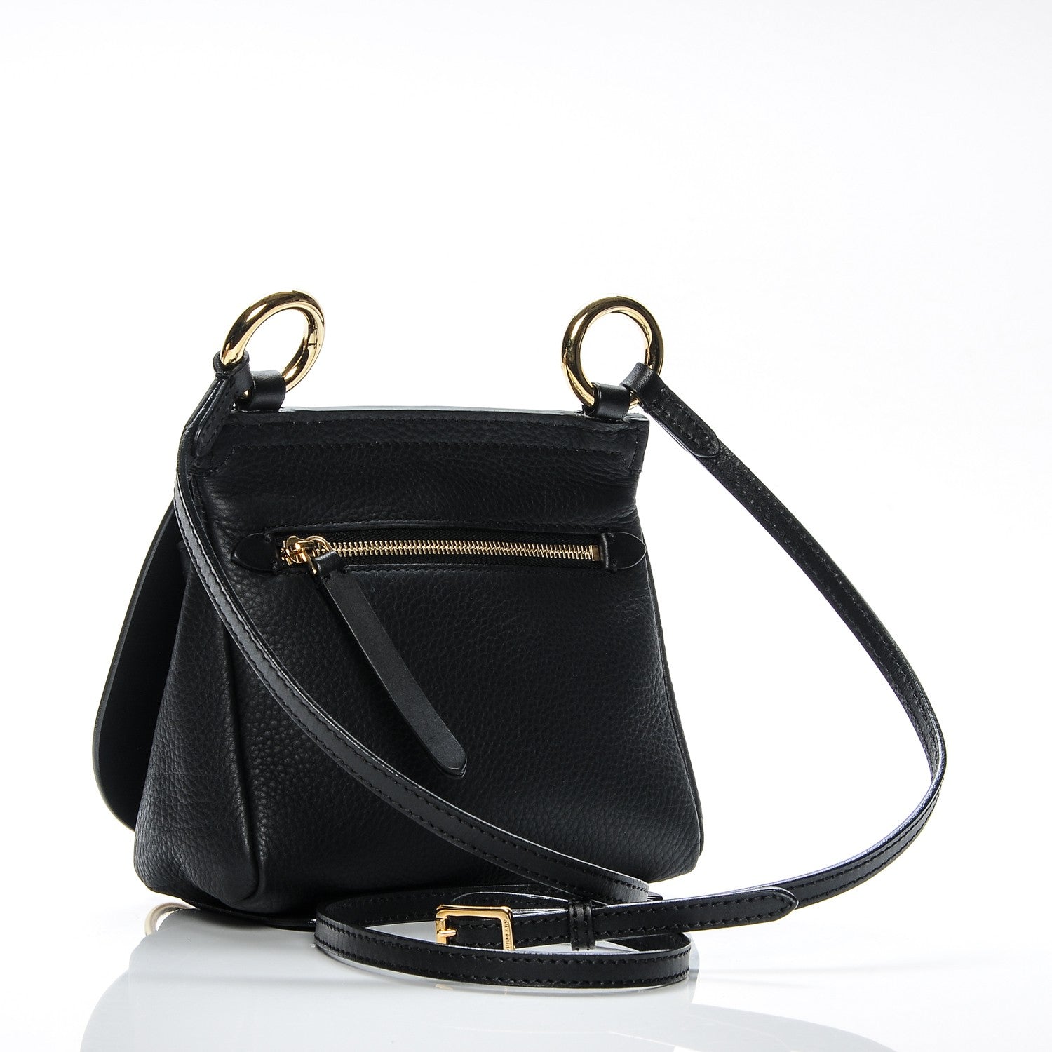 Burberry Calfskin Baby Bridle Saddle Bag Black 3 of 6
