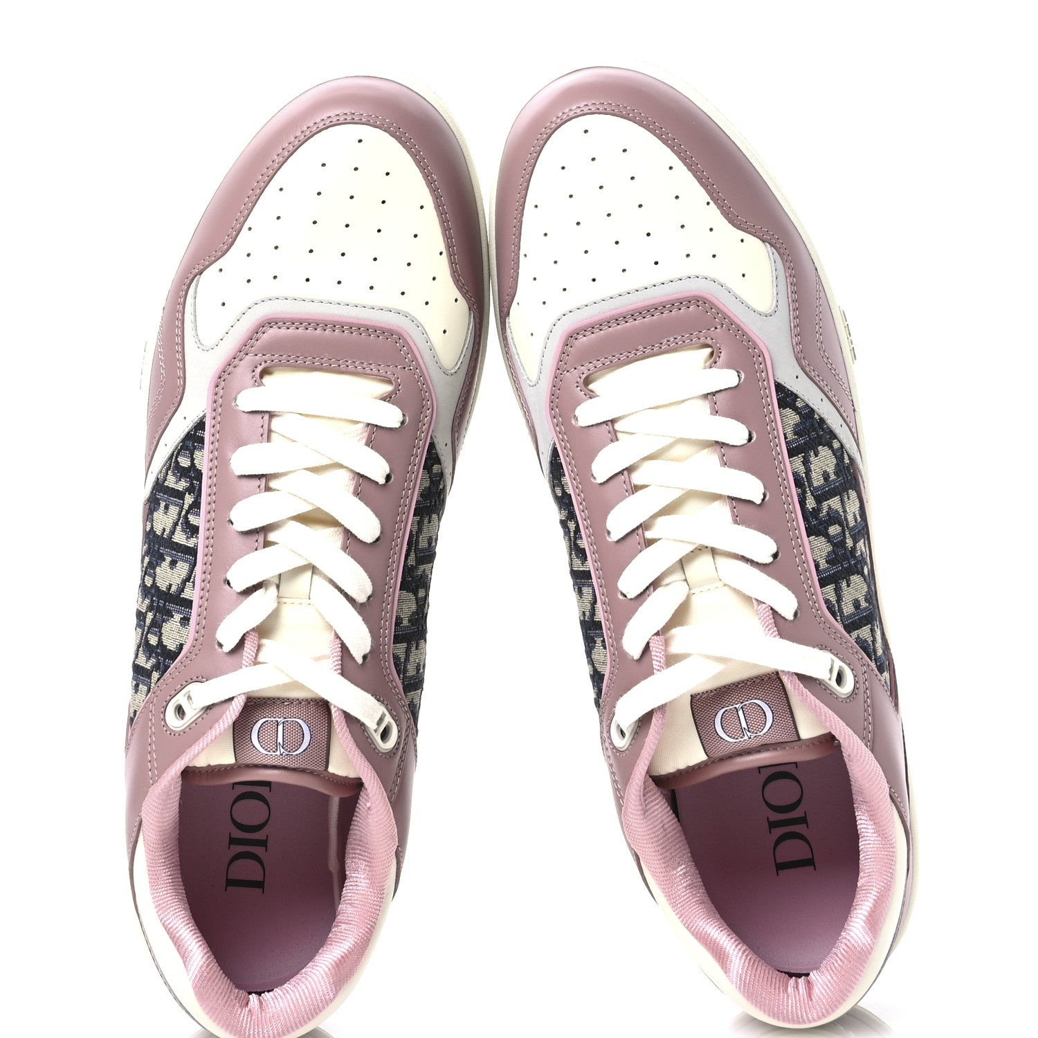 Christian Dior Smooth Calfskin Jacquard Oblique Mens B27 Low Top