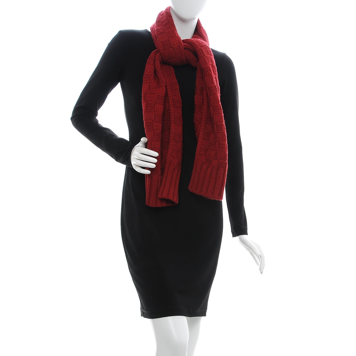 Louis Vuitton Cashmere Damier Helsinki Scarf 2 of 5