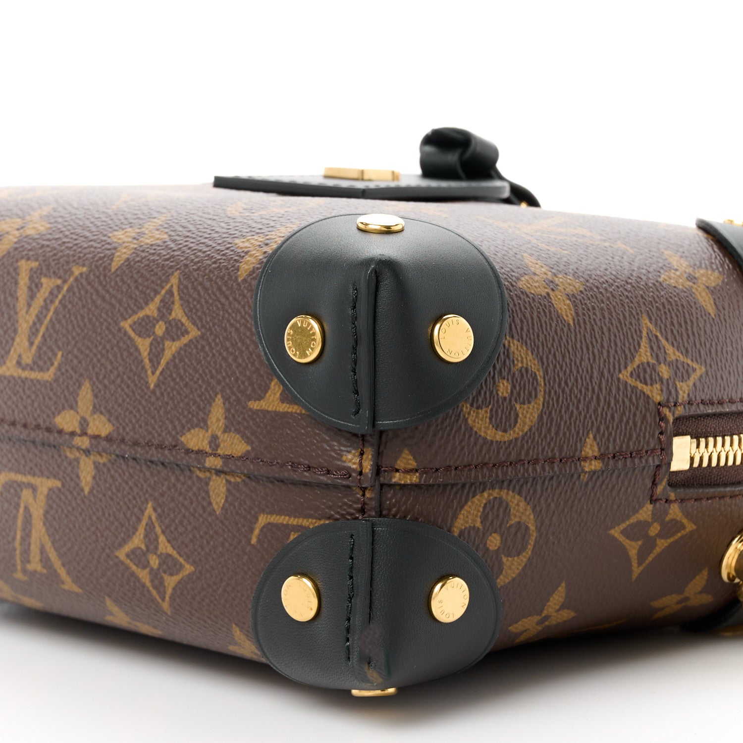 Louis Vuitton LOUIS VUITTON Monogram Petite Malle Souple Black 10 of 10