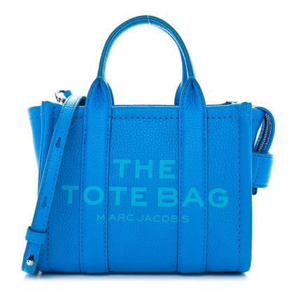 Marc Jacobs Grained Calfskin Micro The Tote Bag Scuba Pool 1 of 9