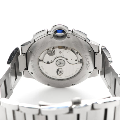 Cartier Stainless Steel 44mm Ballon Bleu De Cartier Chronograph Automatic Watch Black 4 of 5