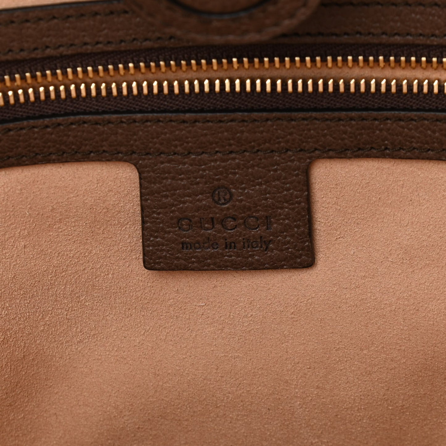 GG Supreme Monogram Medium Ophidia Shopping Tote Brown