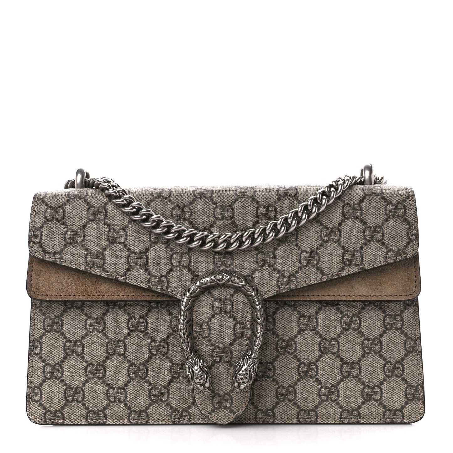 GG Supreme Monogram Small Dionysus Shoulder Bag Taupe