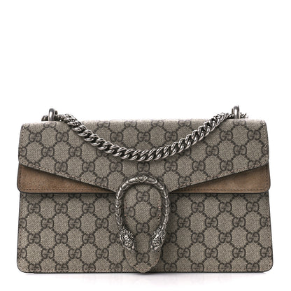 Gucci GG Supreme Monogram Small Dionysus Shoulder Bag Taupe 1 of 12