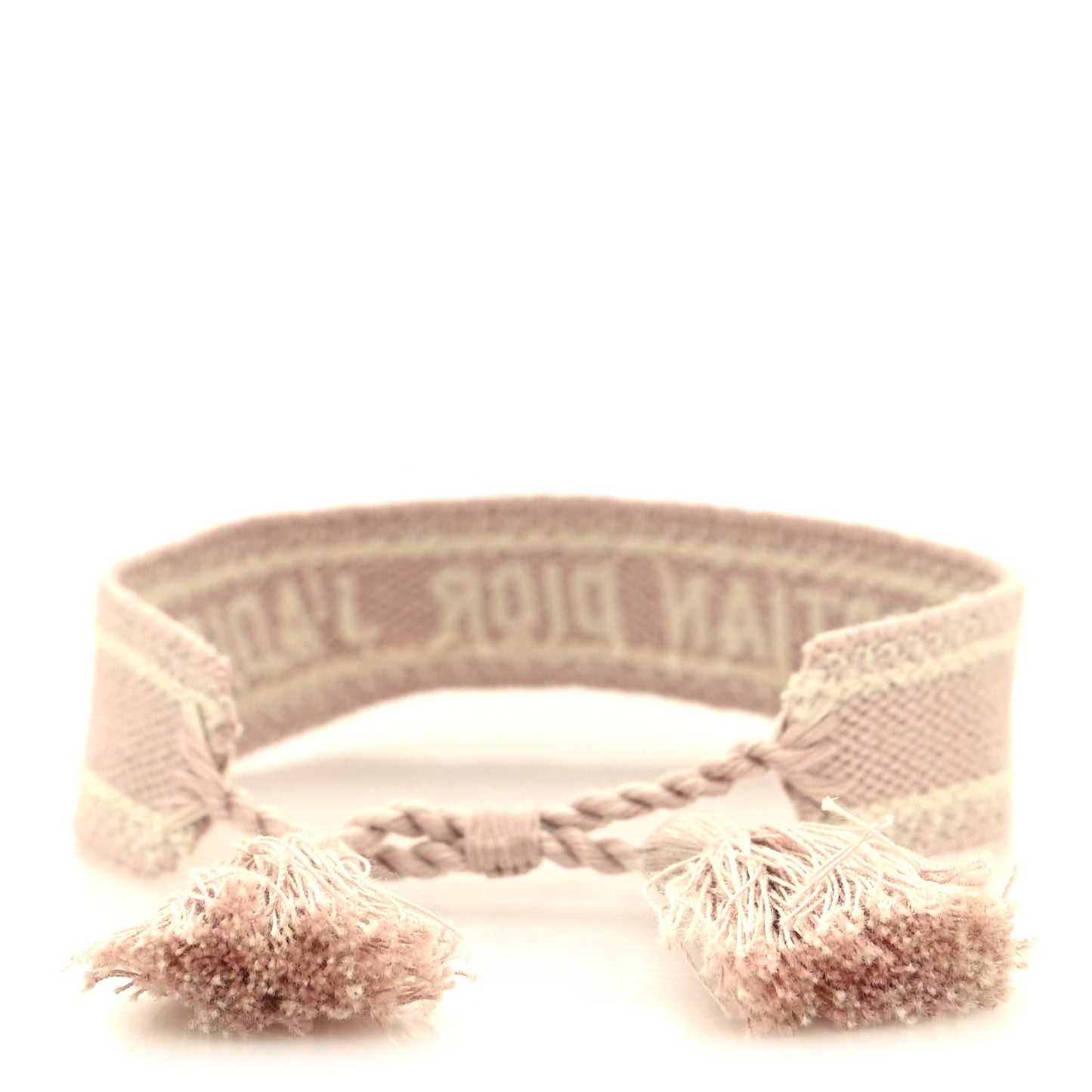 Woven Cotton J'Adior Friendship Bracelet Nude