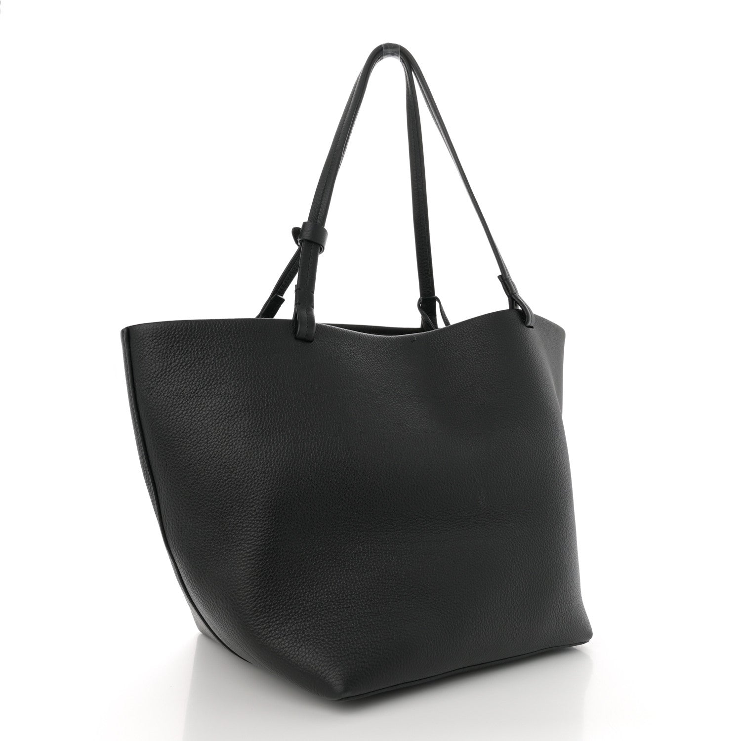 The Row Grained Calfskin Park Tote Three Black 4 of 13