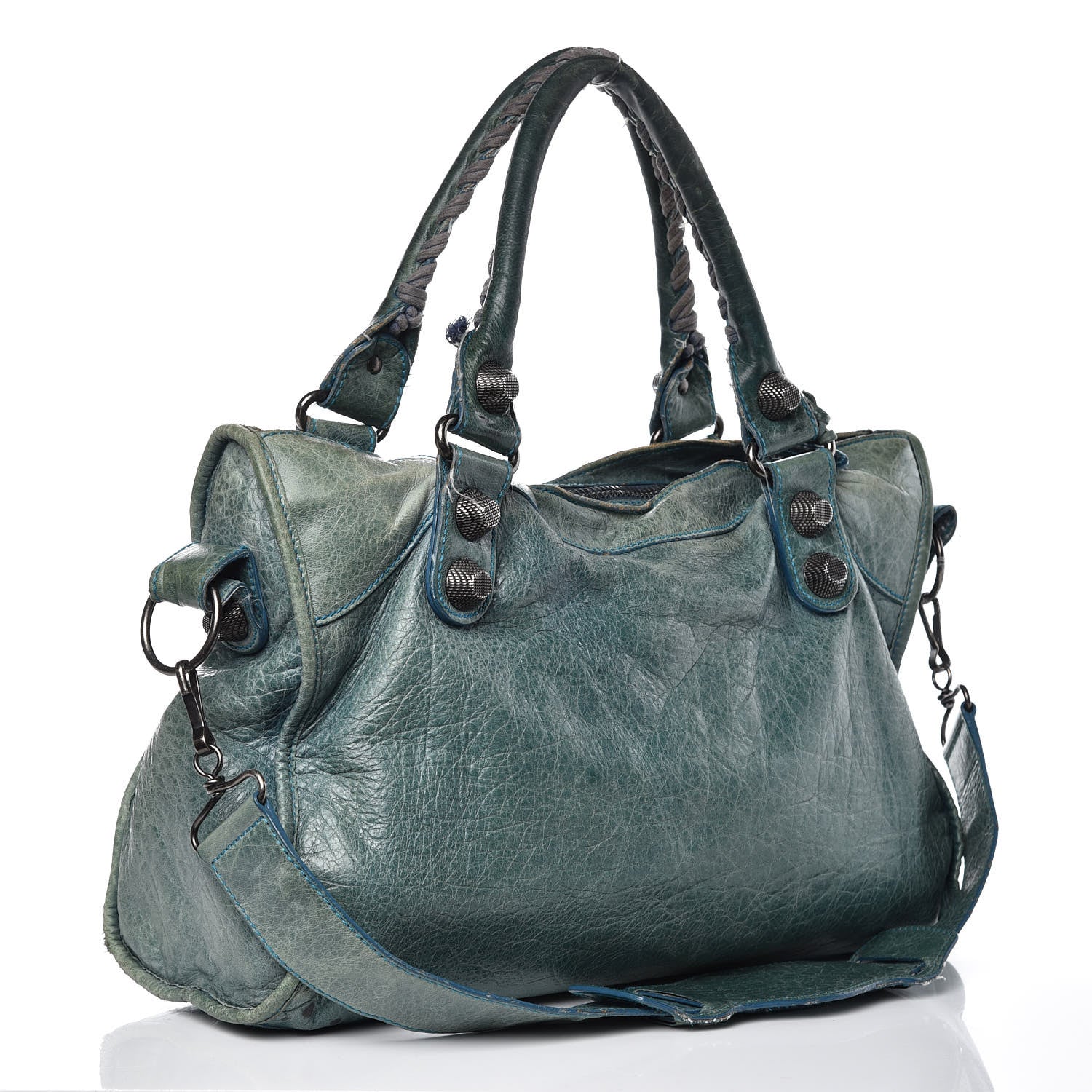 Balenciaga Chevre Giant 21 Gunmetal Hardware City Neiman Marcus LE Bleu 3 of 20