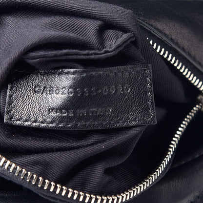 Saint Laurent Lambskin Quilted Toy Loulou Puffer Monogram Chain Satchel Black 7 of 9