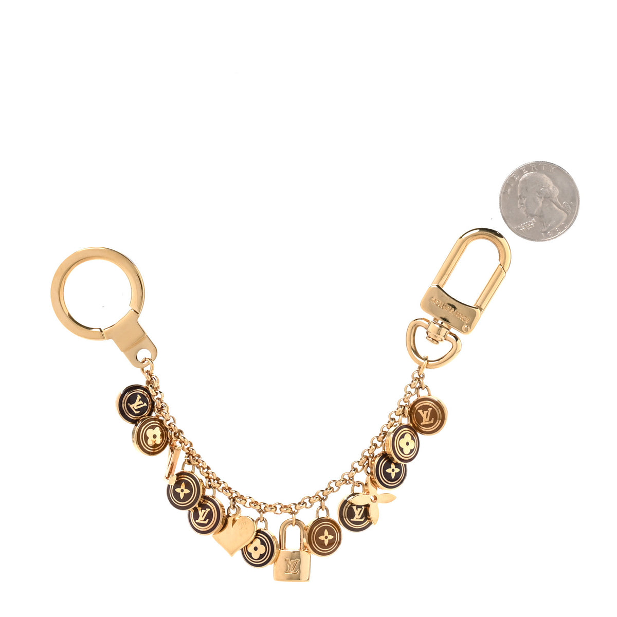 Pastilles Key Chain Bag Charm Brown
