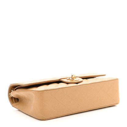 Chanel Caviar Quilted Medium Double Flap Beige 3 of 8