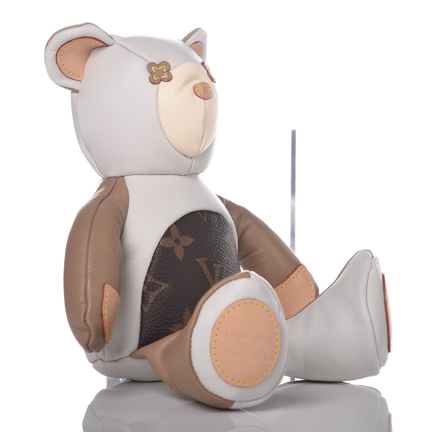 Calfskin Monogram Doudou Louis Bear Beige