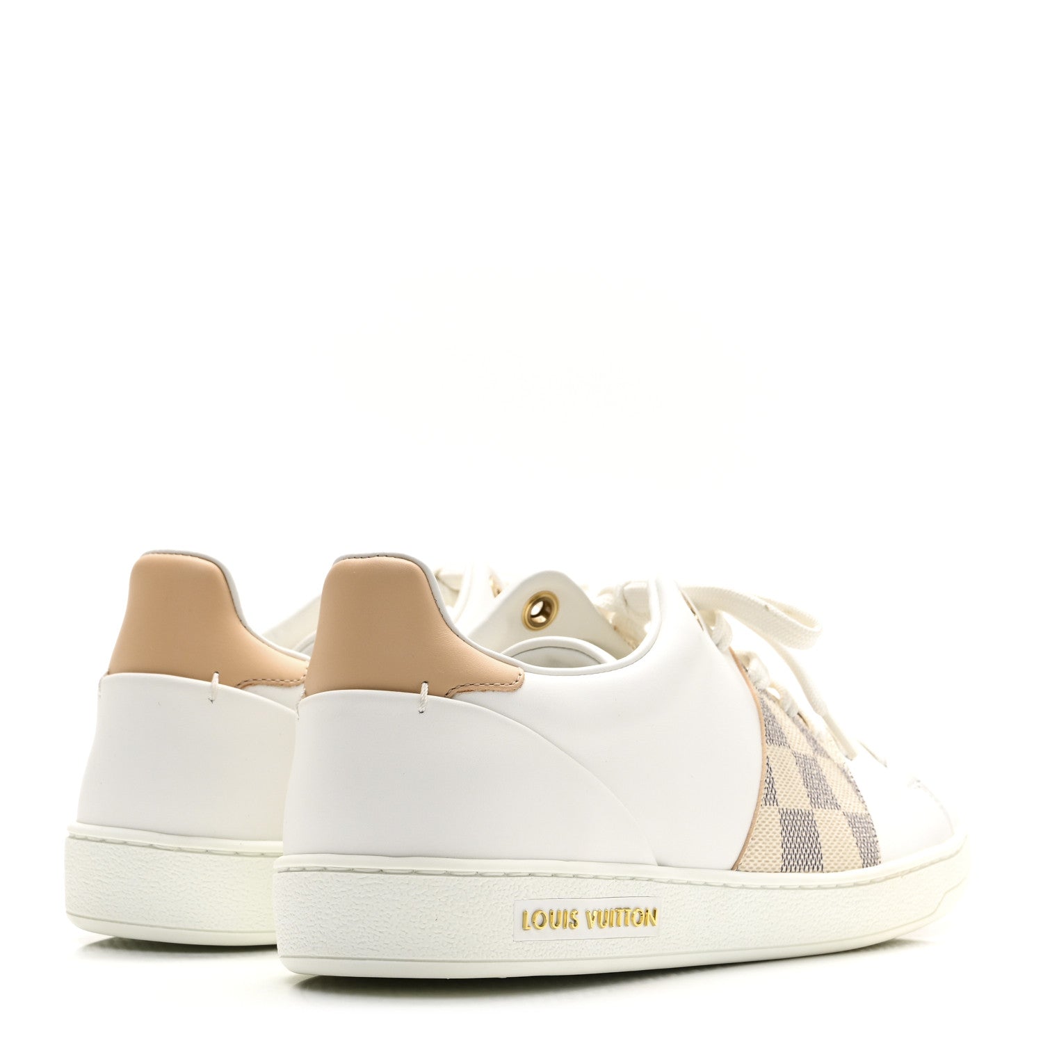 Louis Vuitton Damier Azur Front Row Sneaker 39 White 5 of 10