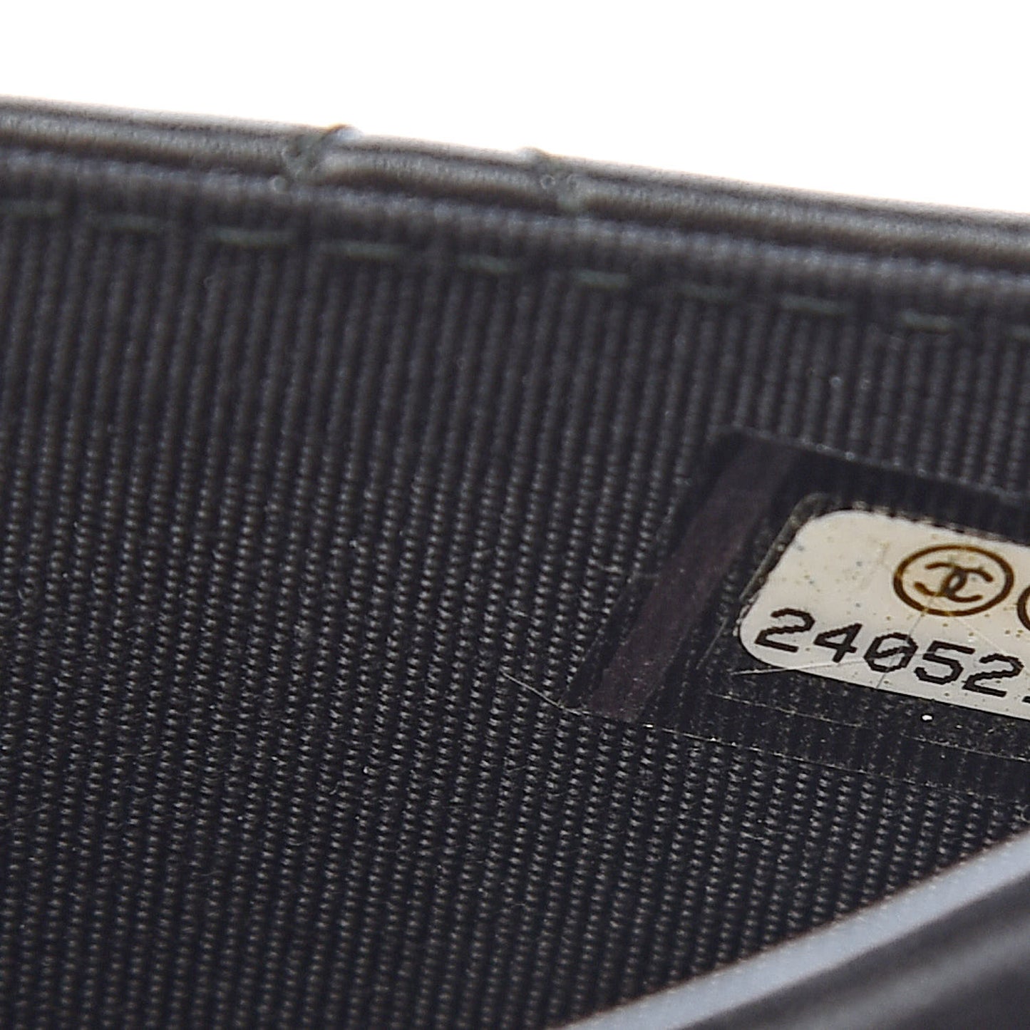 Crumpled Calfskin Quilted Flap Card Holder Wallet So Black