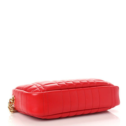 Burberry Calfskin Quilted Small Lola Camera Bag Bright Red 4 of 9