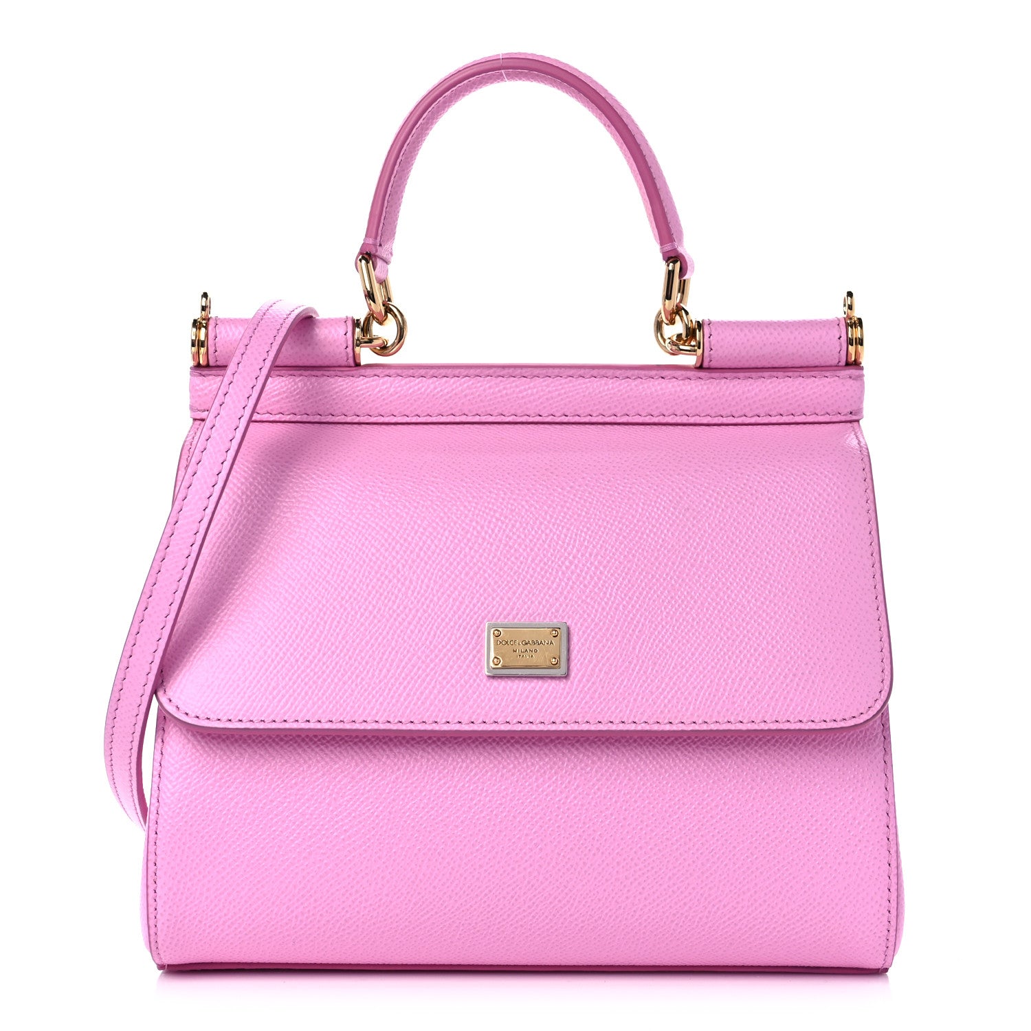 Dolce & Gabbana Dauphine Small Miss Sicily Satchel Pink 1 of 10