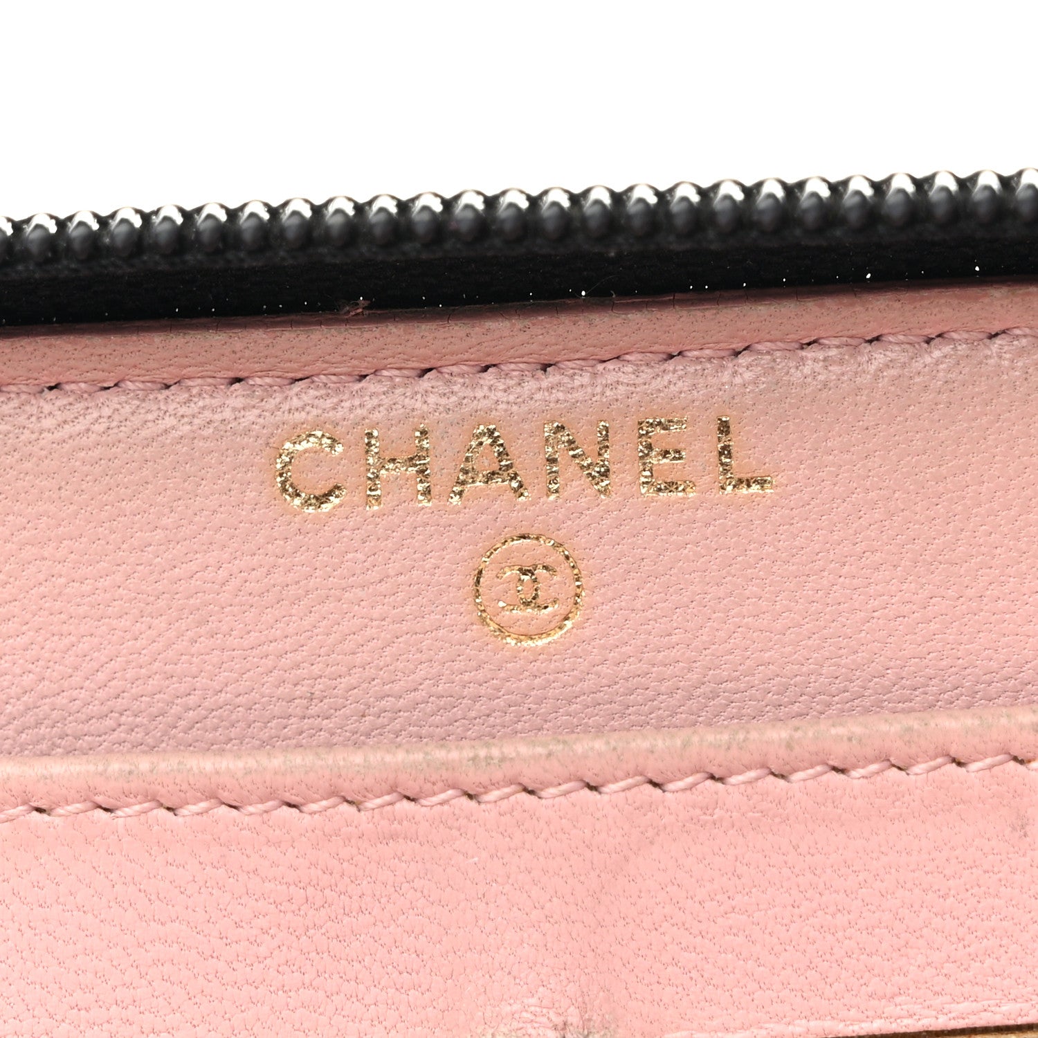 Chanel Lambskin Micro Quilted Zip Wallet Black 6 of 13