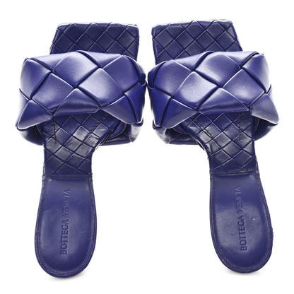 Bottega Veneta Nappa Maxi Intrecciato Lido 90mm Mule Sandals 38 Unicorn 2 of 8