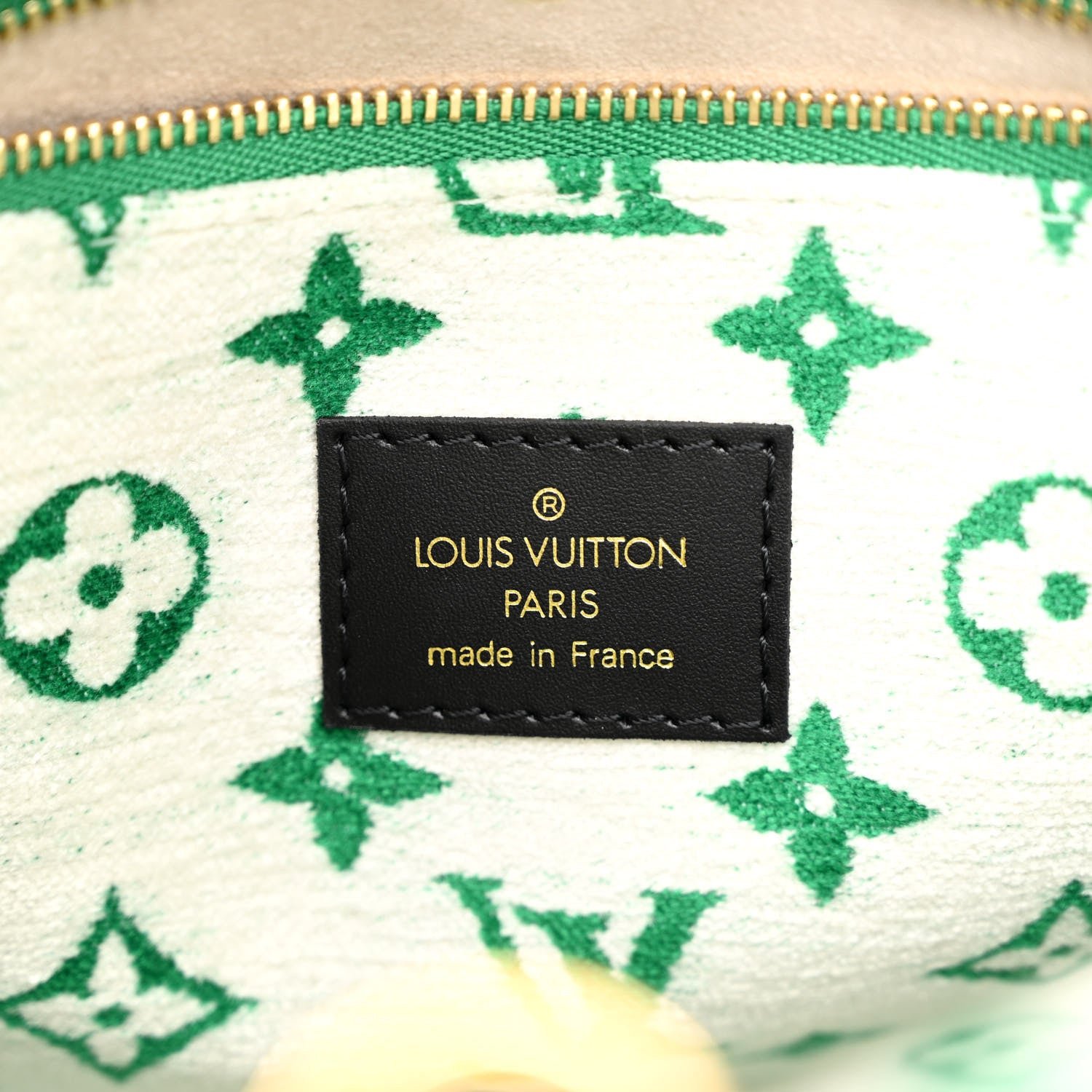 Louis Vuitton Jacquard Velvet Monogram Onthego PM Green 6 of 9