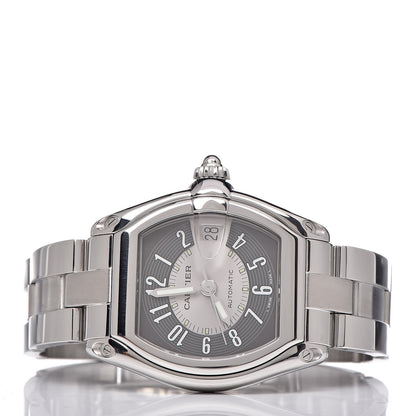Cartier Stainless Steel 37mm Roadster Automatic Watch Grey 3 of 8