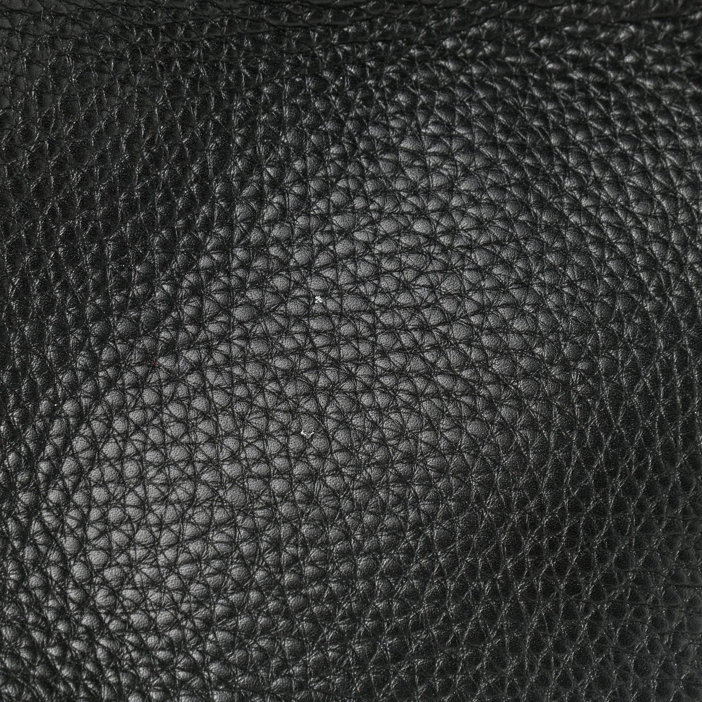 Pebbled Calfskin Small Soho Disco Bag Black