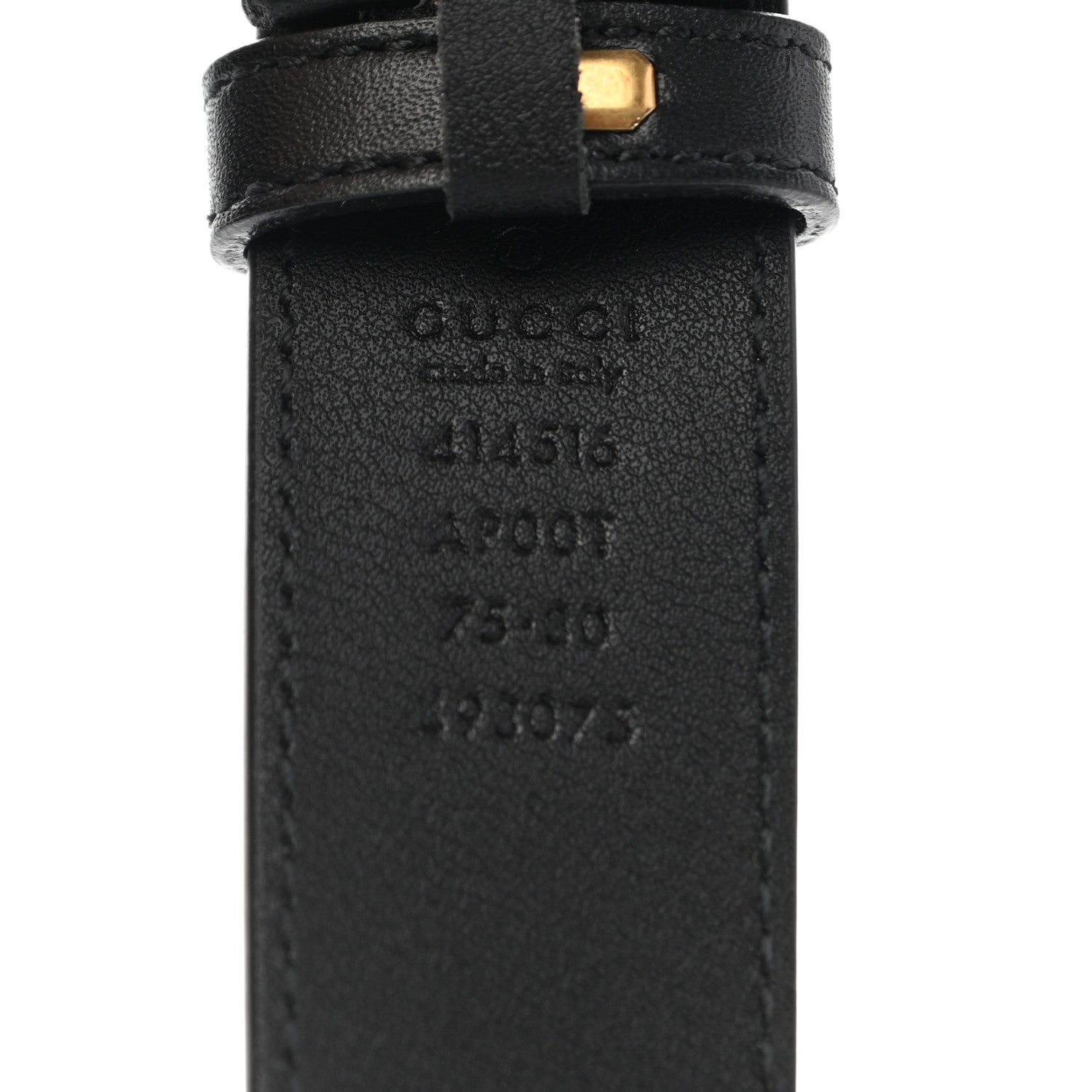 Gucci Calfskin Double G 30mm Belt 75 30 Black 3 of 7