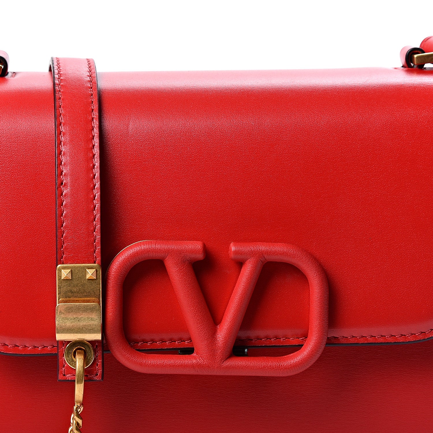 Valentino Garavani Smooth Calfskin Small VSling Shoulder Bag Red 6 of 8