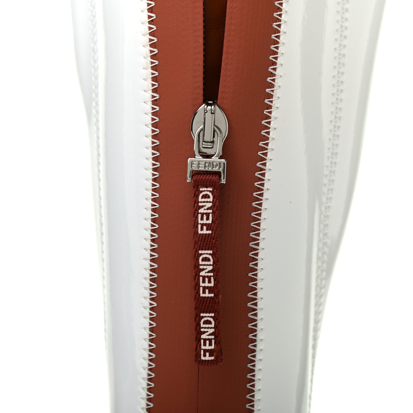 Glossy Neoprene FFrame Boots 36 White