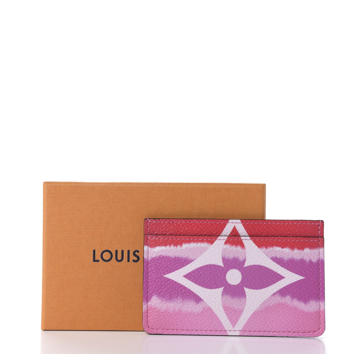 Monogram Escale Card Holder Rouge