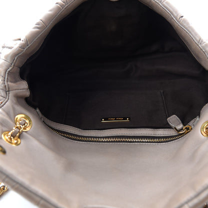 Miu Miu Nappa Matelasse Flap Grey 5 of 13