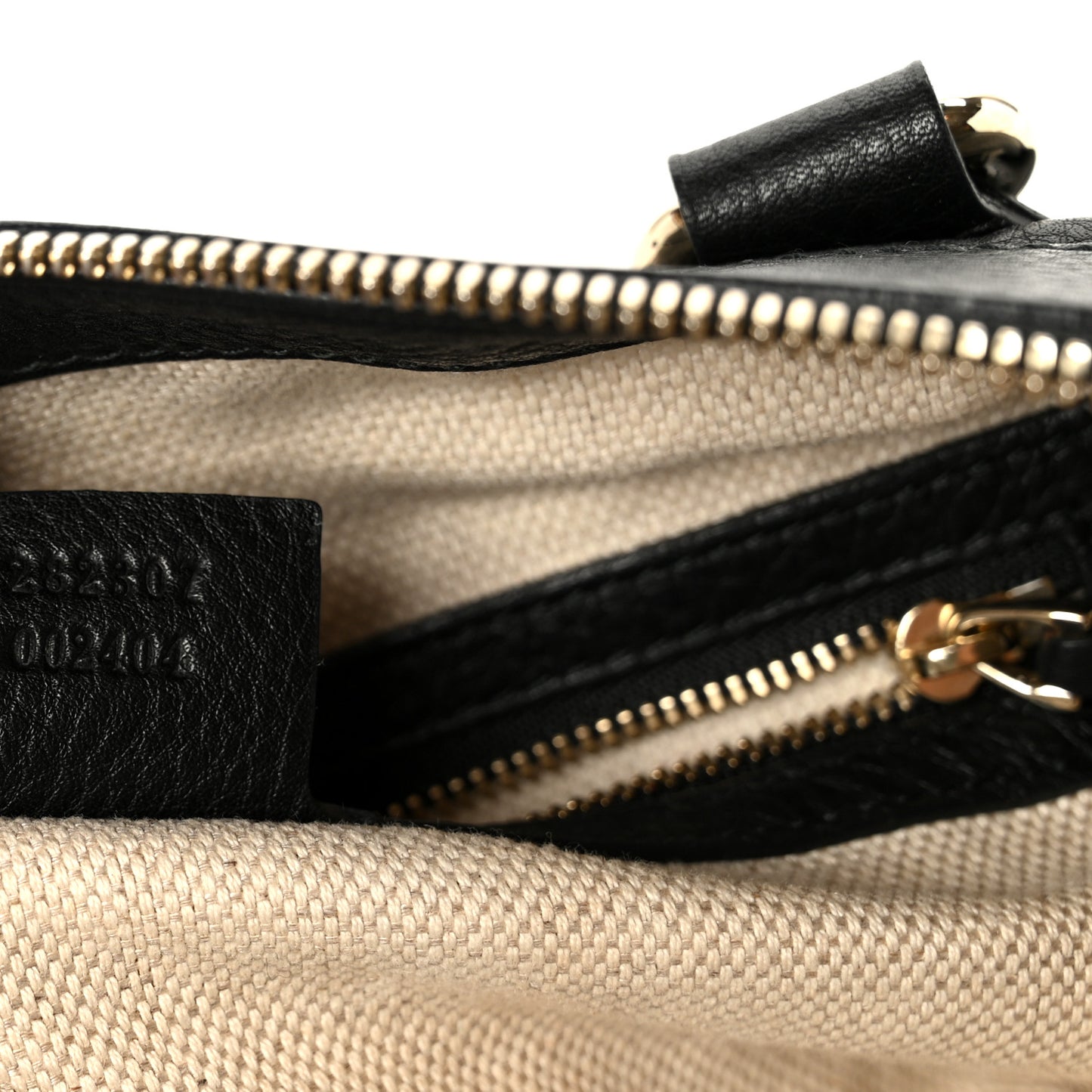 Pebbled Calfskin Small Soho Top Handle Bag Black