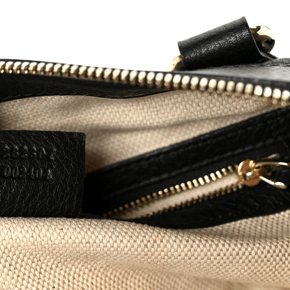 Gucci Pebbled Calfskin Small Soho Top Handle Bag Black 7 of 11