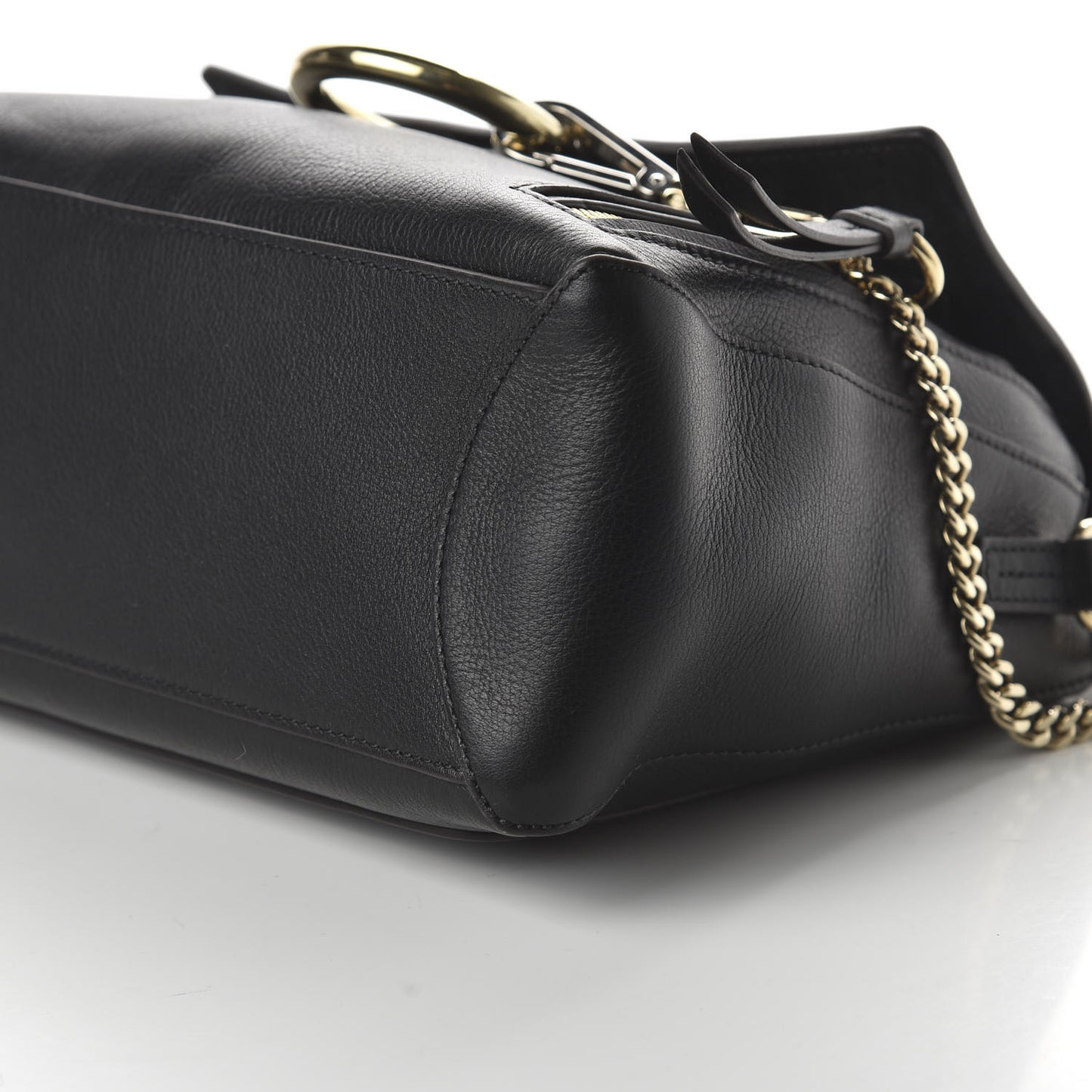 Calfskin Small Faye Day Shoulder Bag Black