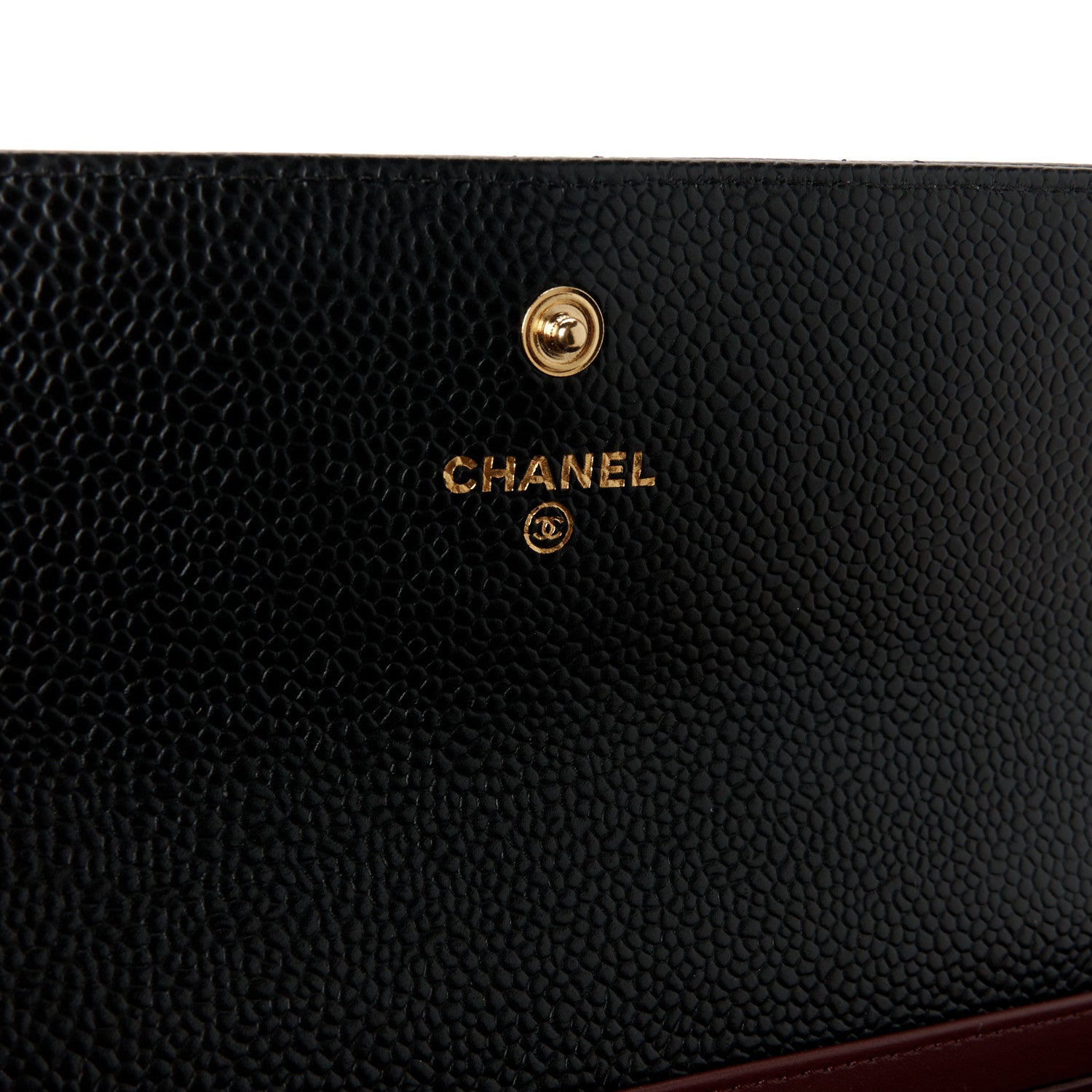 Chanel Caviar Quilted Large Gusset Flap Wallet Black 6 of 10