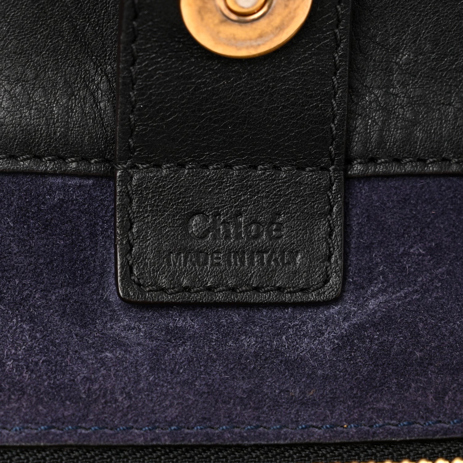 Chloe Smooth Calfskin Medium Milo Shopping Tote Black 6 of 11