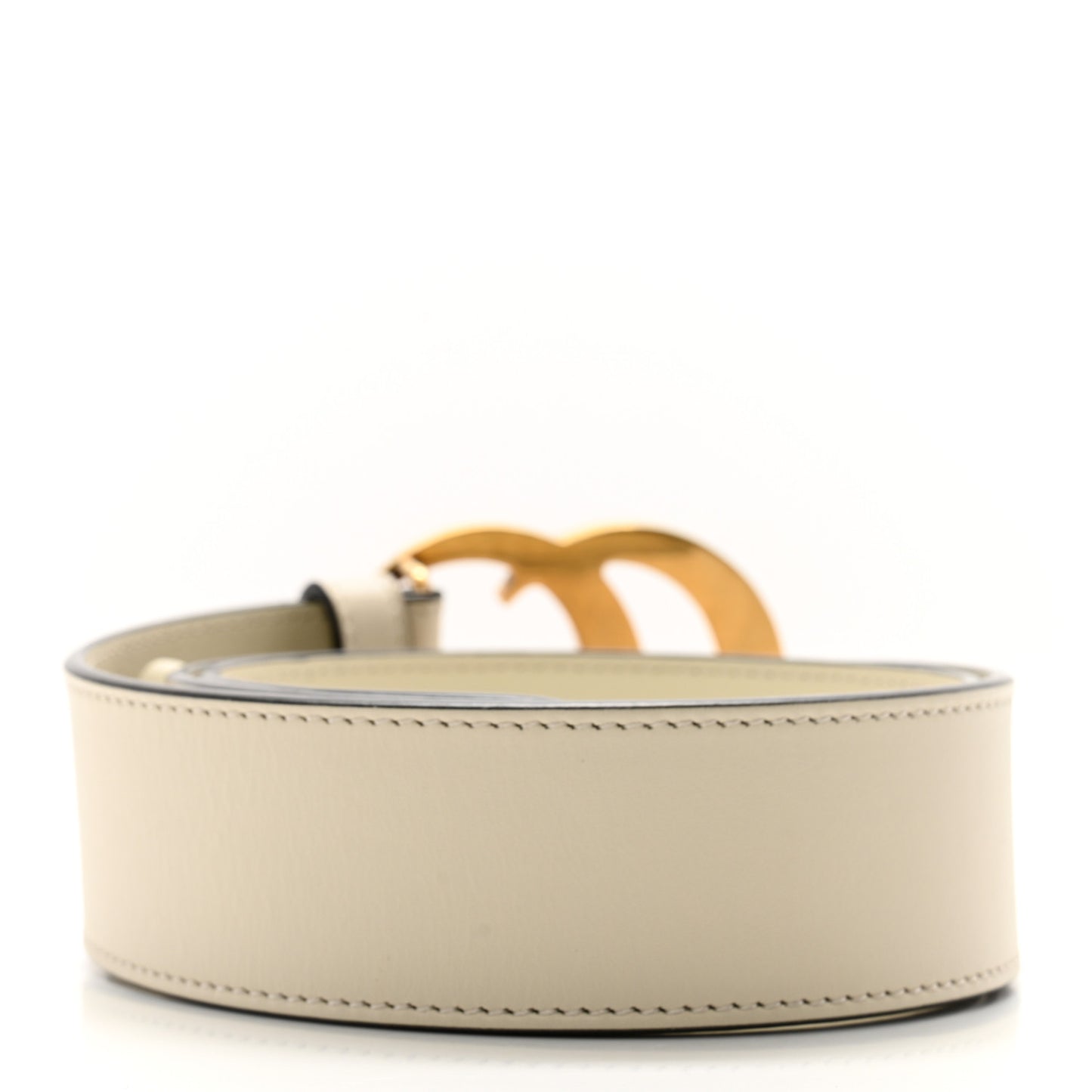 Calfskin Double G 40mm Belt 70 28 Mystic White