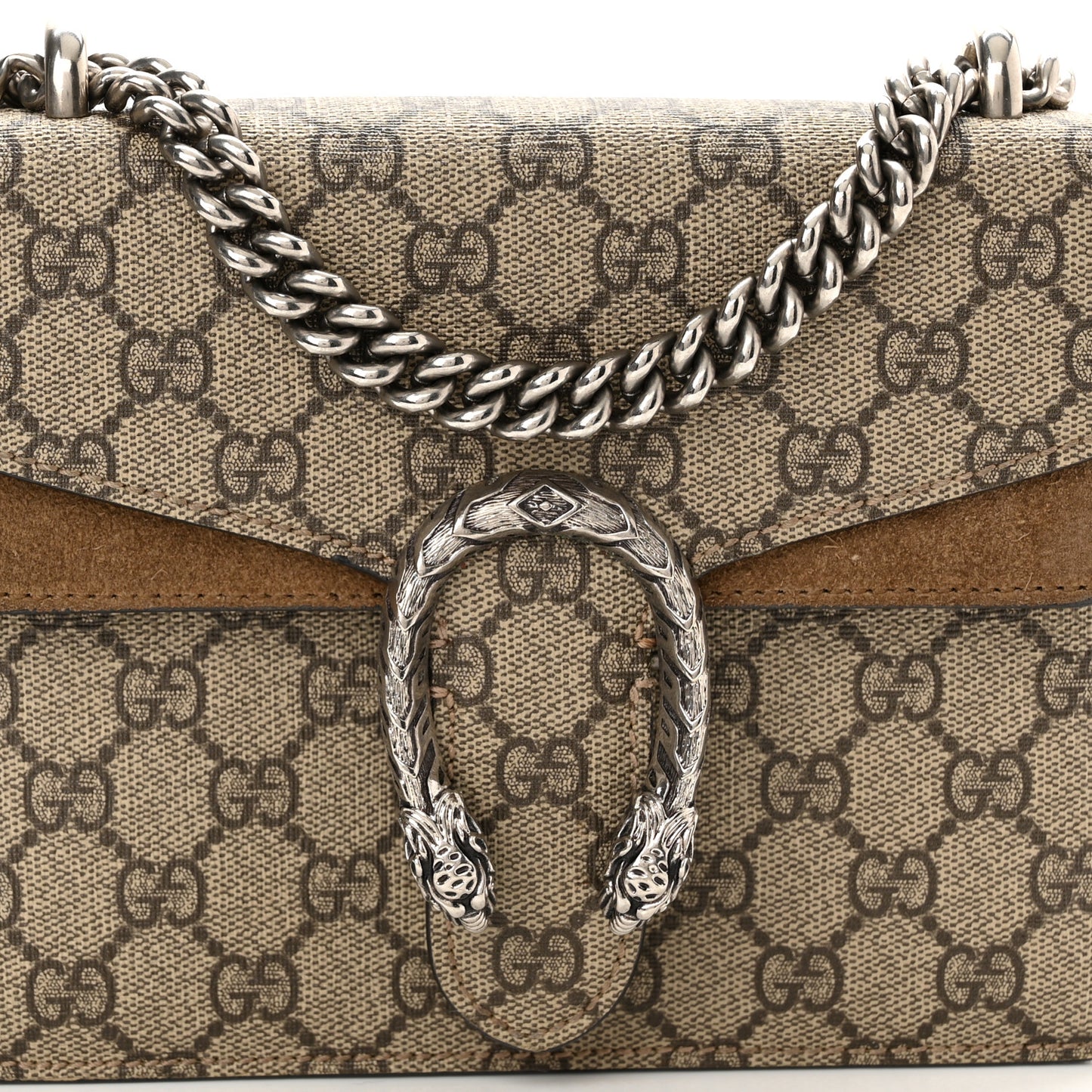 GG Supreme Monogram Mini Dionysus Shoulder Bag Taupe