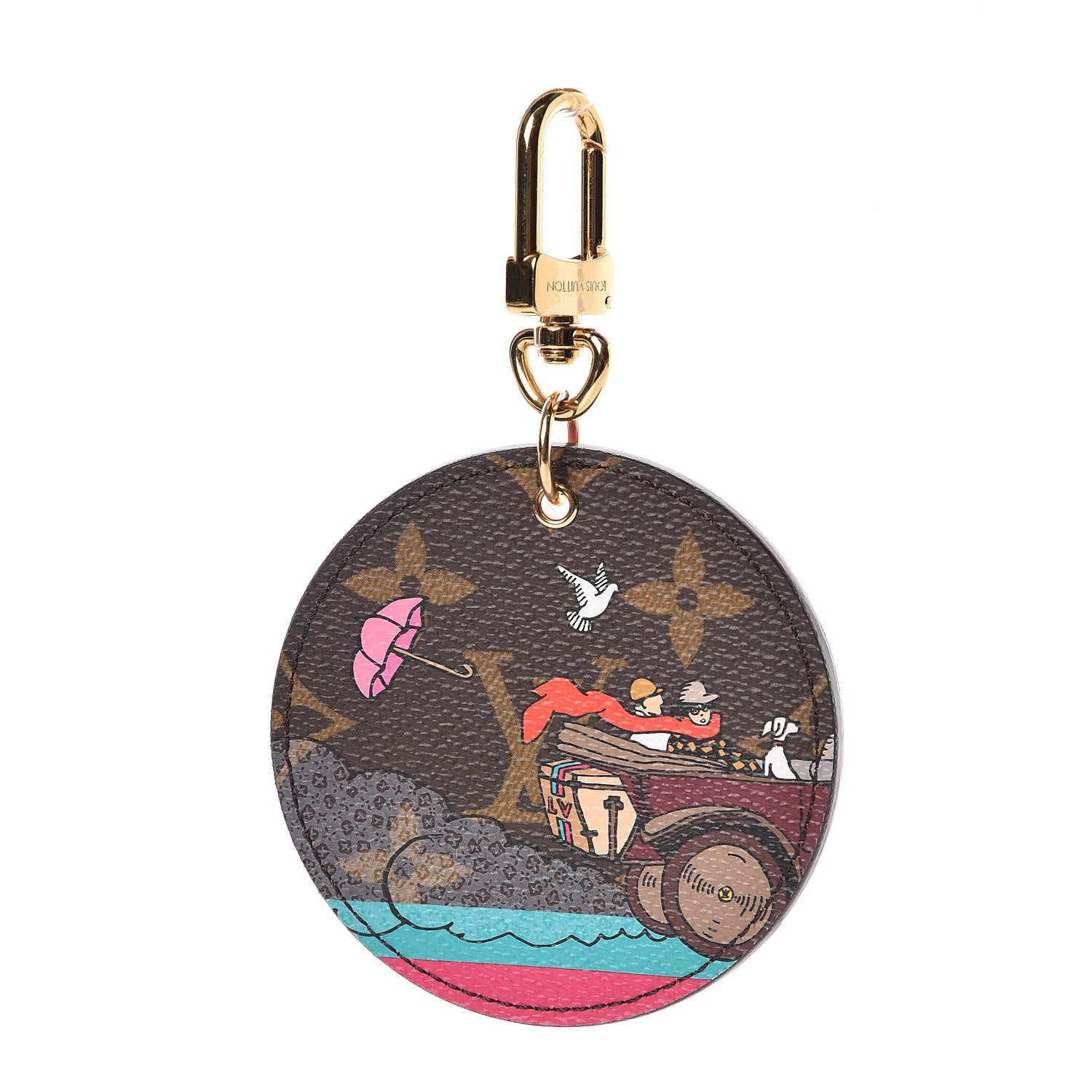 Louis Vuitton Monogram 2015 Christmas Animation Bag Charm Key Ring 1 of 2