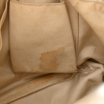 Chanel Calfskin Contrast Stitch Tote Beige 16 of 17