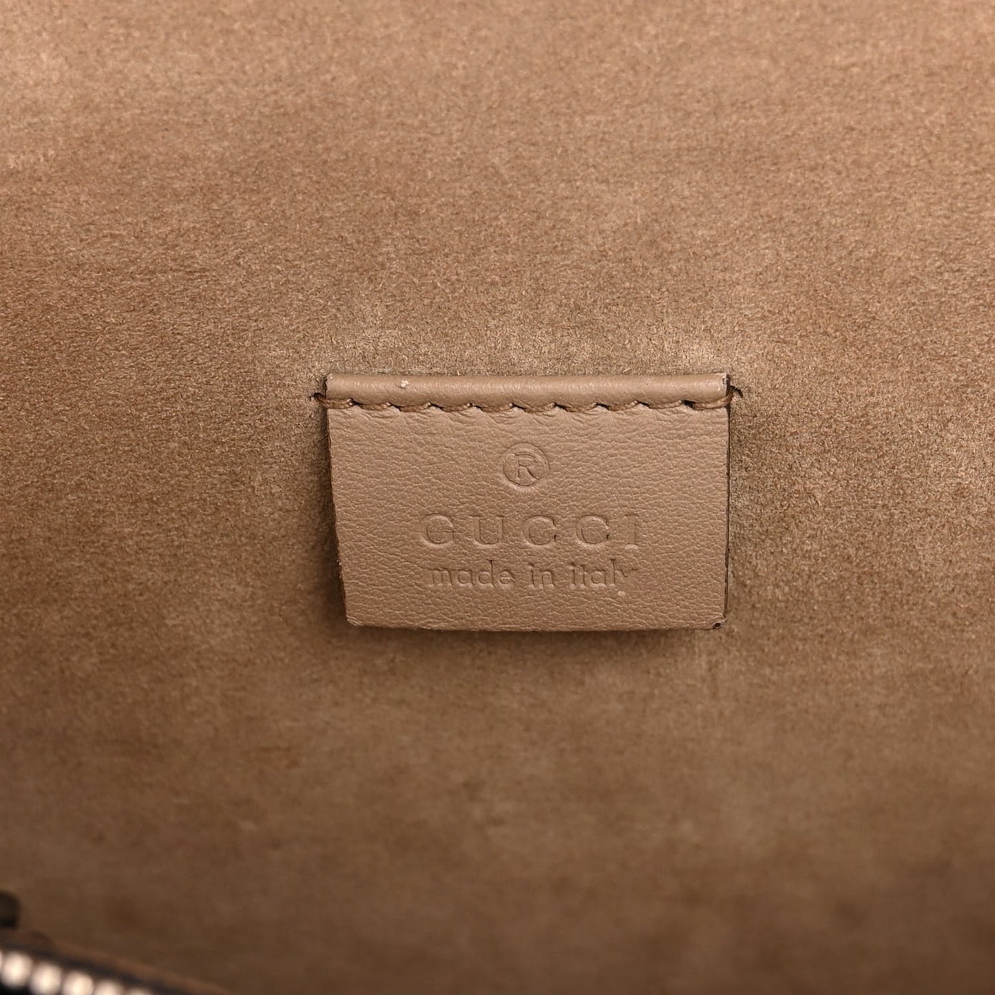 GG Supreme Monogram Embroidered Medium Dionysus Shoulder Bag Taupe