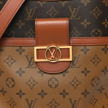 Louis Vuitton Reverse Monogram Dauphine Hobo MM 7 of 9